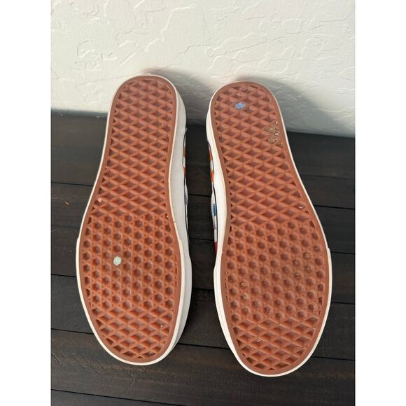 Vans Rainbow Checkered Slip Ons Women Size 10 Men 8.5 EUC - Picture 4 of 7